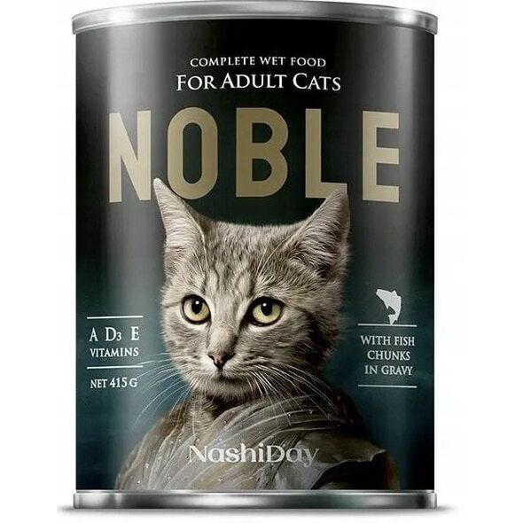 NOBLE CAT 415g  RYBA  ( kawałki w sosie   )   /24