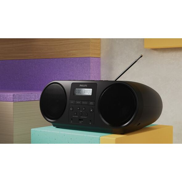 Philips TAZ6000/10, Black, Portable CD player