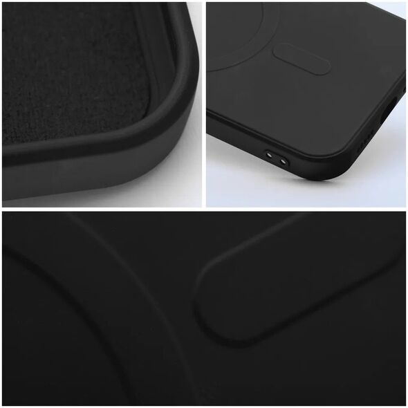 Futerał SILICONE MAG COVER kompatybilny z MagSafe do SAMSUNG A56 czarny