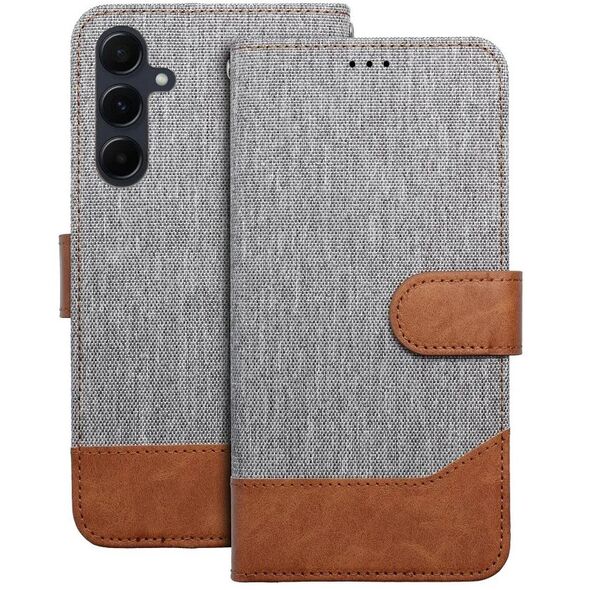 Kabura JEANS Book do SAMSUNG S25 Edge szary