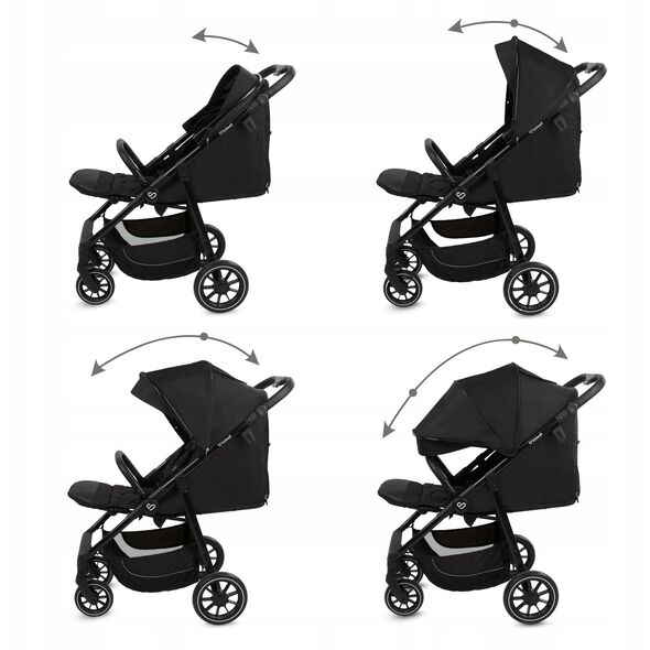 KIDWELL WÓZEK SPACEROWY ENZO BLACK 5906601700521