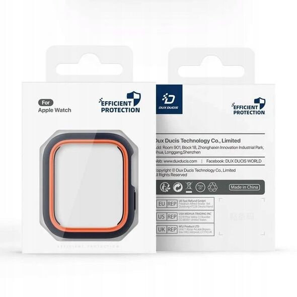 DUX DUCIS futerał BAMO do Apple Watch serii 10 46 mm czarno pomarańczowy