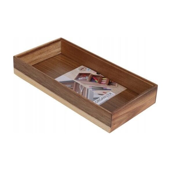 Drewniany organizer na biurko HEDO do szuflady, 30 x 15 x 5 cm