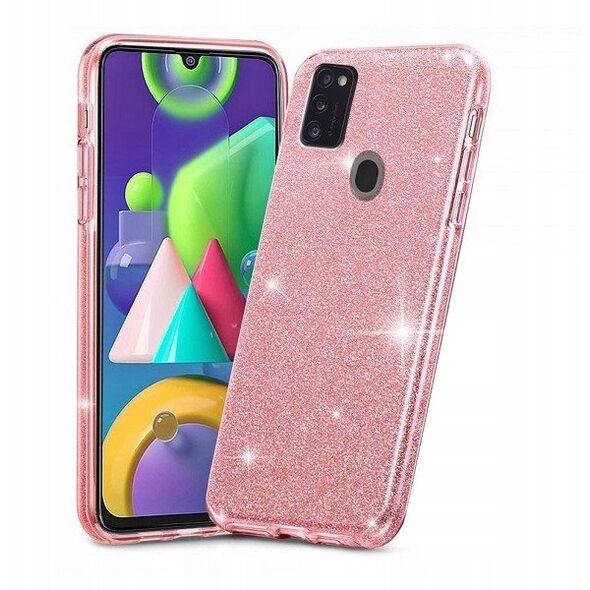 ETUI GLITTER   SAMSUNG A55 5G POKROWIEC RÓŻOWY NAKŁADKA PLECKI BLING GLITTER BACK CASE