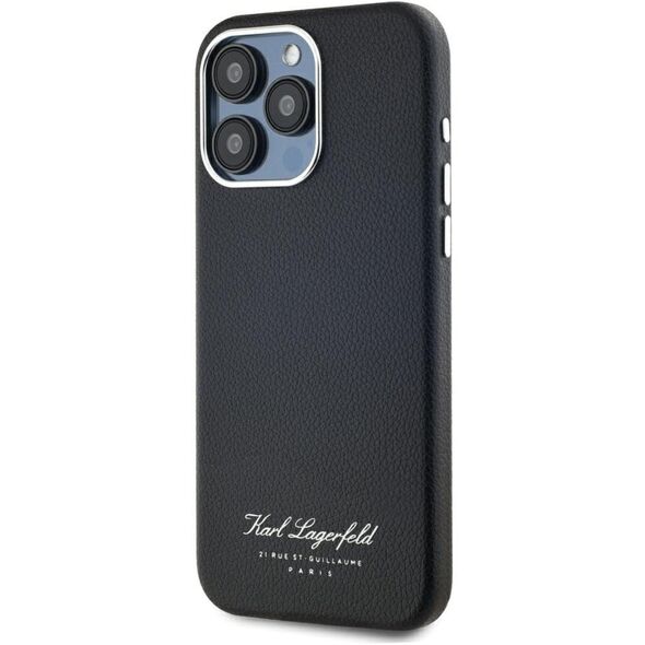 Etui Karl Lagerfeld hotel RSG do iPhone  15 Pro czarny