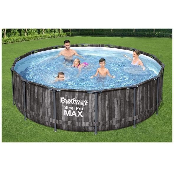 Frame pool BESTWAY Steel Pro Max, gray, 13030 l, 427 x 107 cm,