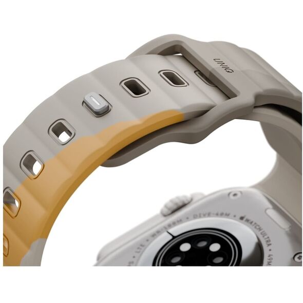 Strap UNIQ Stride De Rubber for Apple Watch 49/46/45/44mm beige