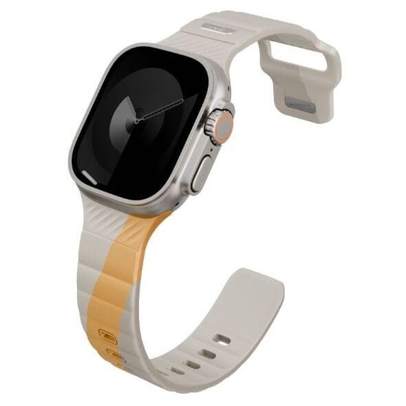 Strap UNIQ Stride De Rubber for Apple Watch 49/46/45/44mm beige