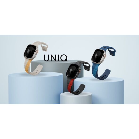 Strap UNIQ Stride De Rubber for Apple Watch 49/46/45/44mm storm
