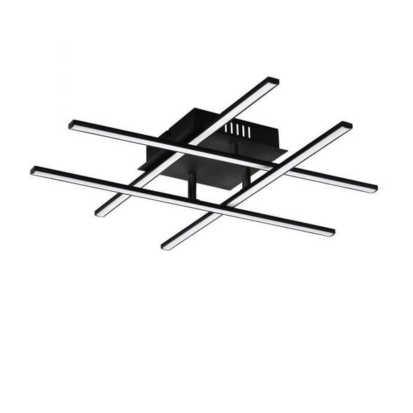 Ceiling LED lamp EGLO LASANA 3, 21 W, 740 lm, 3000 K, black, 50 x 50 cm