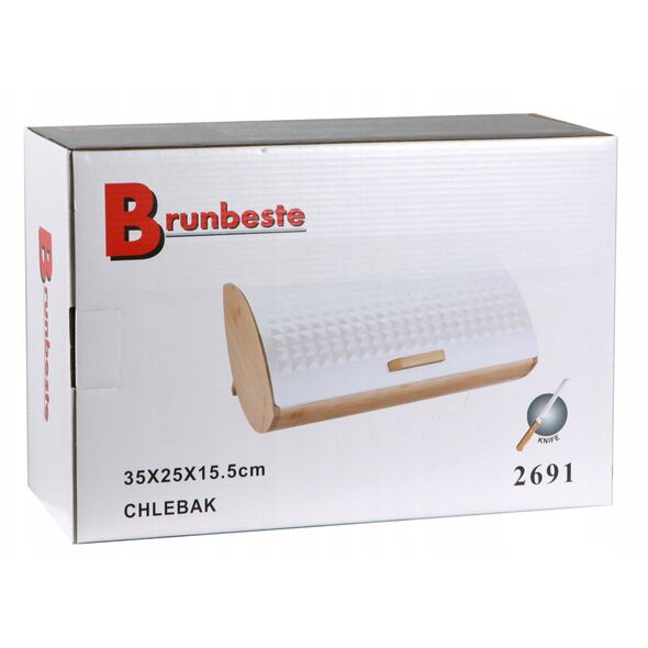 CHLEBAK BAMBUSOWO-STALOWY BRUNBESTE COSMIC BB-2691 BIAŁY