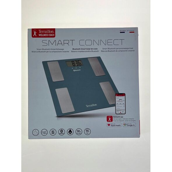 TERRAILLON 14874 Smart Connect  Blue personal scales and bod
