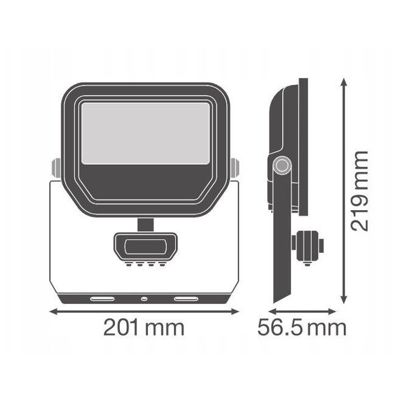 LED floodlight LEDVANCE FL GEN4 IP66 27/41W 4000K 4000/6000lm with motion sensor white