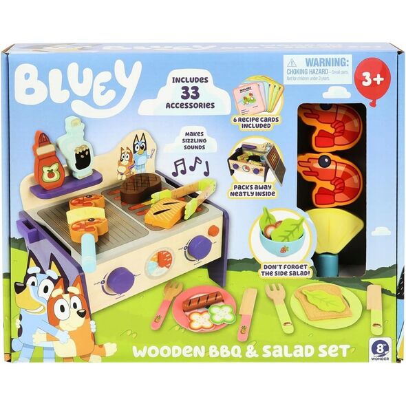 BLUEY wooden barbeque and salad set, 247C