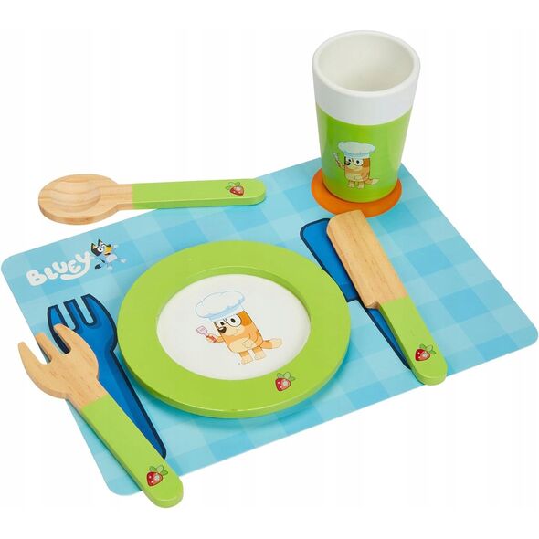 BLUEY wooden dinner set, 248C