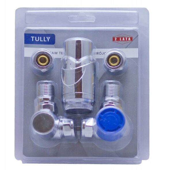 Tully zestaw termostatyczny trójosiowy chrom TZTT/CR