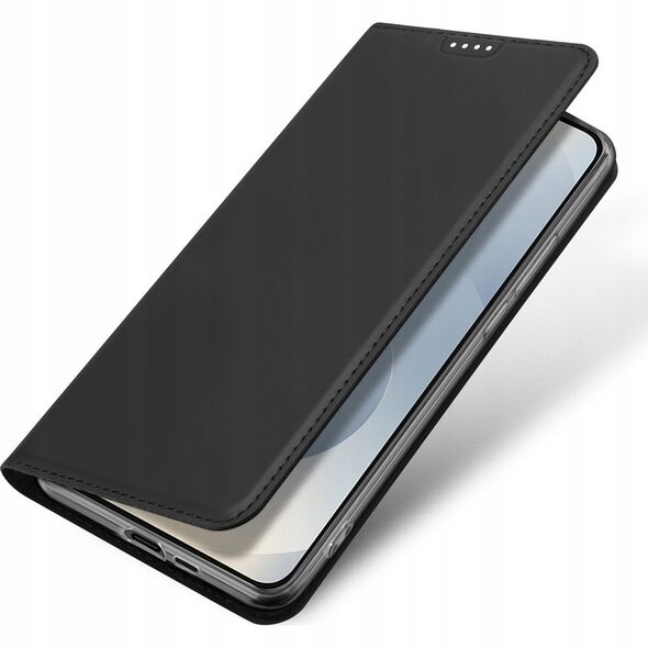 Etui Dux Ducis Skin Pro na Samsung Galaxy S25 Edge z klapką i miejscem na kartę - czarne