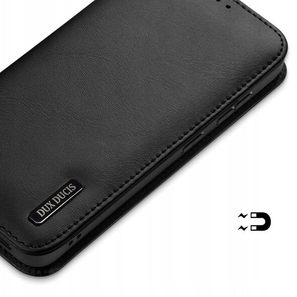 Etui Dux Ducis Hivo na Samsung Galaxy S25 Edge z klapką i ochroną RFID - czarne