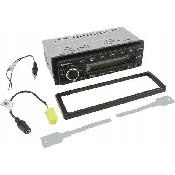 Continental TR7411U-OR FM RDS tuner AUX/USB 12V short shaft