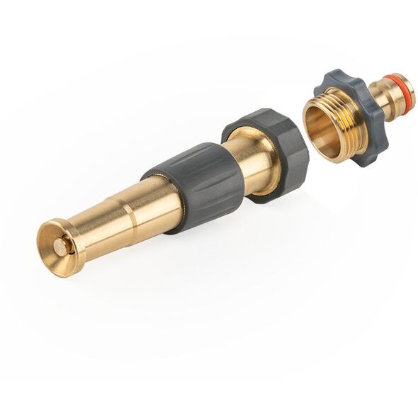 DYSZA REGULOWANA MOSIĘŻNA GW 3/4" Z PRZYŁĄCZEM NA KRAN GZ 3/4" 12,5cm BRASS SOFT