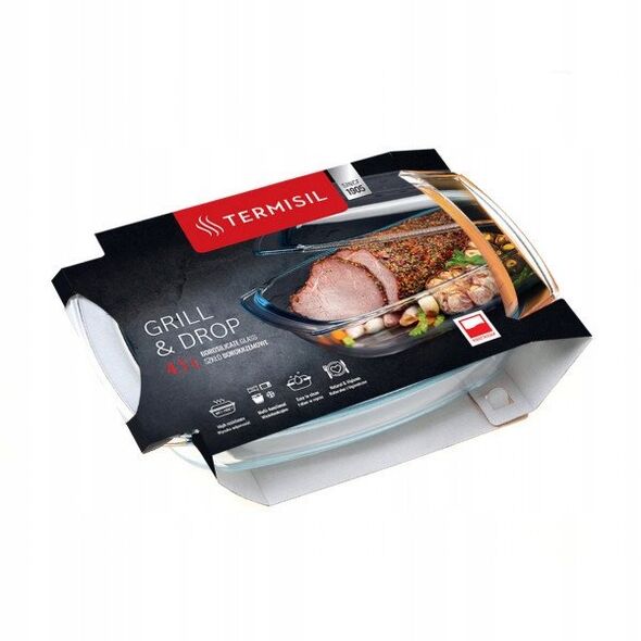 NACZYNIE ŻAROODPORNE PROSTOKATNE GRILL DROP 5,2L
