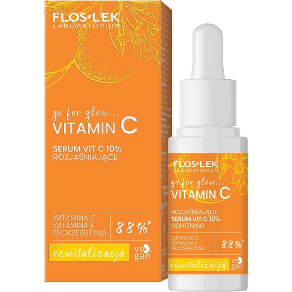 Floslek FLOSLEK Go For Glow Witamin C Serum Vit C 10%rozjaśniające 30 ml