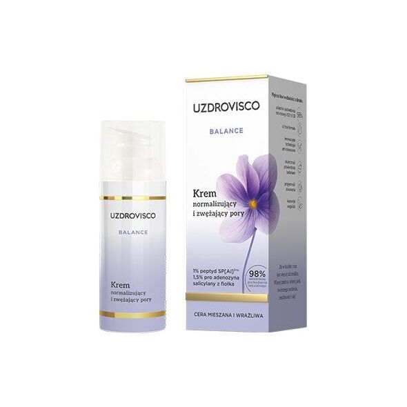 Uzdrovisco,Balance, Krem normalizujący i zwężający pory, 50 ml