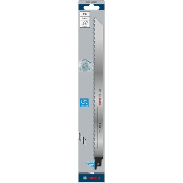 BOSCH BRZESZCZOT DO PIŁY SZABLASTEJ PRO ICE S1211K 1,25 x 19 x 300mm /2szt. 300mm