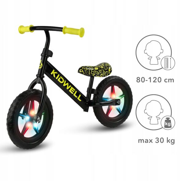 KIDWELL ROWEREK BIEGOWY REBEL LED Neon Yellow 5906601705748