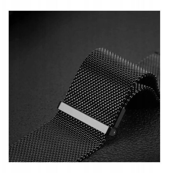 DUX DUCIS pasek MILANESE magnetyczny ze stali nierdzewnej 47 mm czarny