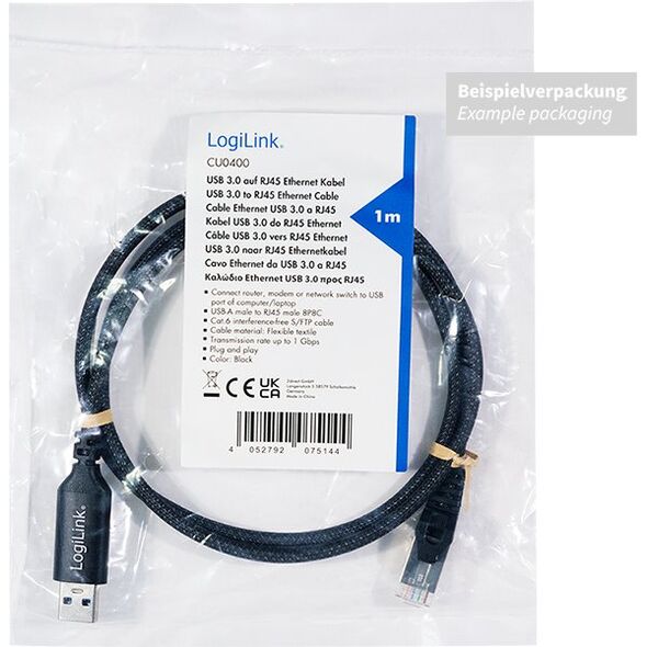 LogiLink USB 3.0 - RJ45 2.0m