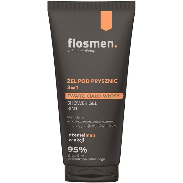 FLOSMEN Żel pod prysznic 3w1 225 ml