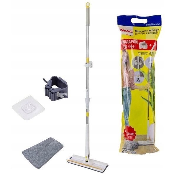 Mop z mechanizmem wyciskowym "motylek"i skrobaczką