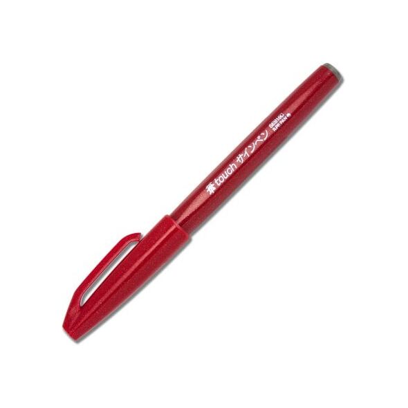 Pisak pędzelkowy Pentel Brush Sign Pen SES15C czer
