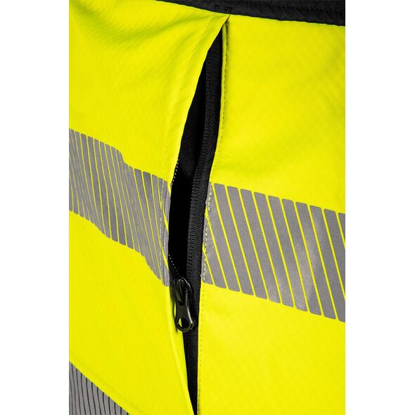 Kurtka robocza ostrzegawcza Softshell, żółta, rozmiar S