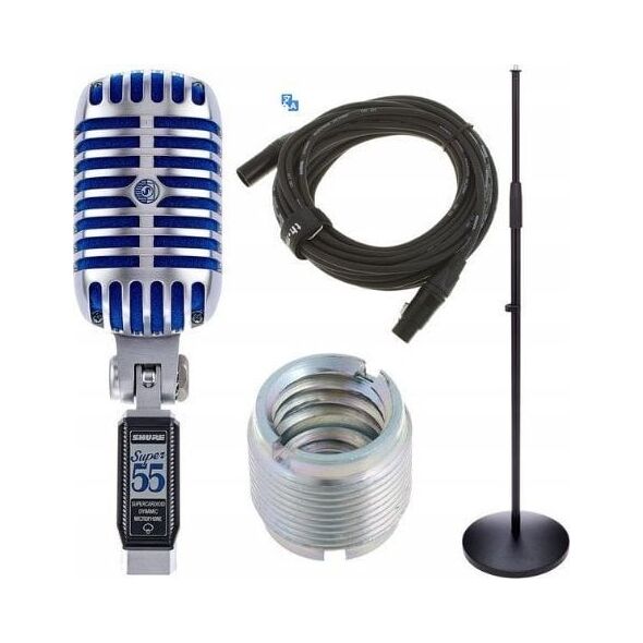 Mikrofon Shure Mikrofon dynamiczny wokalowy Shure SUPER 55 Deluxe w Pełnym zestawie