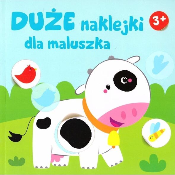 Duże naklejki dla maluszka 3+ - Krówka EDUKAMP