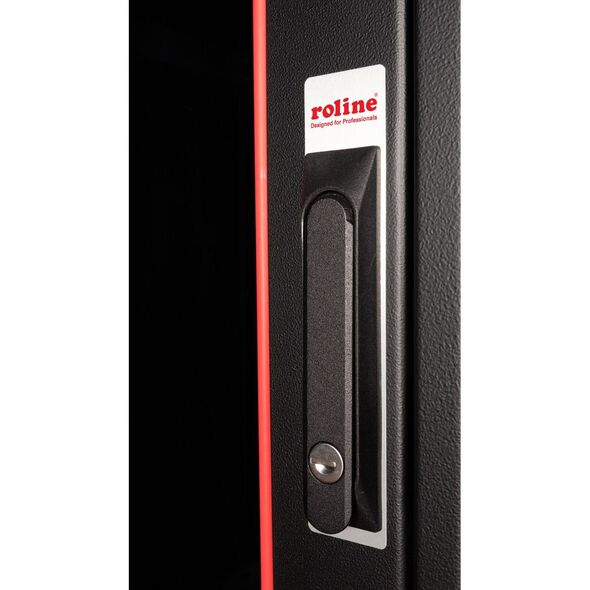 ROLINE Netzwerkschrank Basic 48,26cm 19Zoll 42 HE 600x1000 BxT Glast�r schwarz