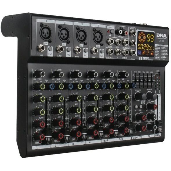 DNA QFX8 analogowy mikser dźwięku 8 kanałów Blueto