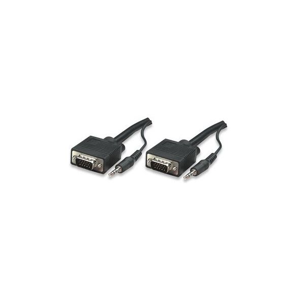 Kabel SVGA + Audio na SVGA + Audio  3.5mm M/M 1.8m