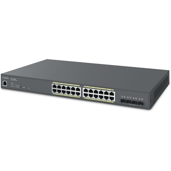 Switch zarządzalny 24x RJ45 Gigabit PoE+240W, 4x SFP+, EnGenius Cloud