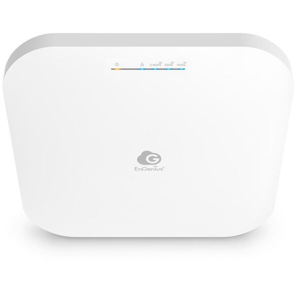 Wewnętrzny Access Point WiFi 6E 802.11ax, 5GbE, zarządzalny, EnGenius Cloud