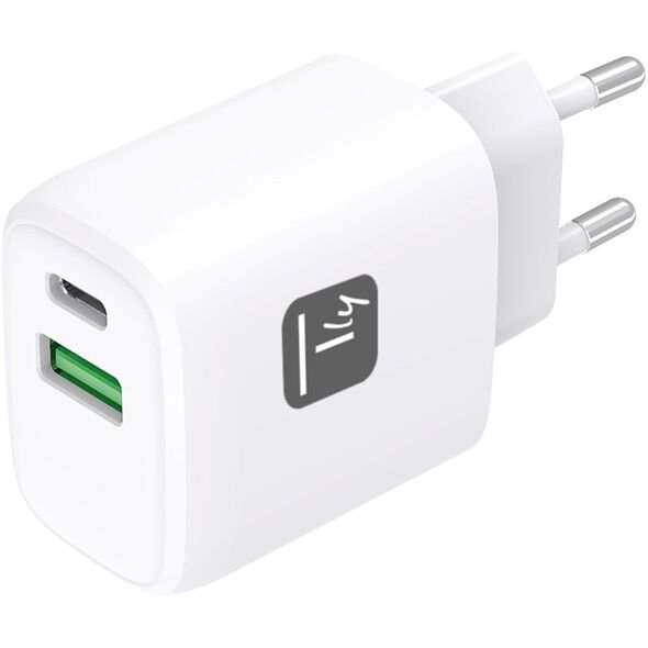 Ładowarka sieciowa USB-C PD 20W i USB-A QC 18W