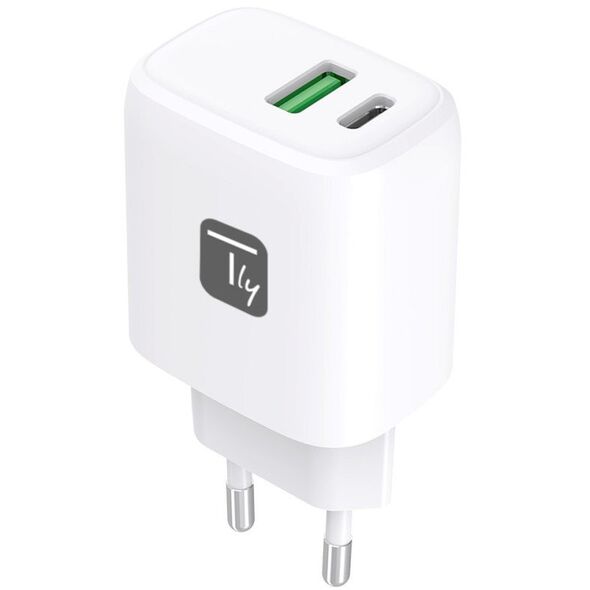 Ładowarka sieciowa USB-C PD 20W i USB-A QC 18W