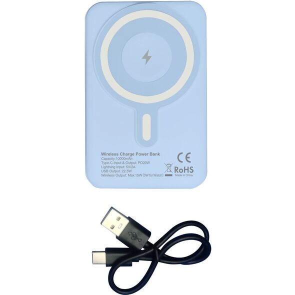 Ładowarka power bank 10 000 mAh bezprzewodowy magnetyczny