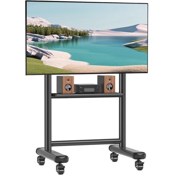 Stojak mobilny TV 60-86” do 68kg regulowany półka AV