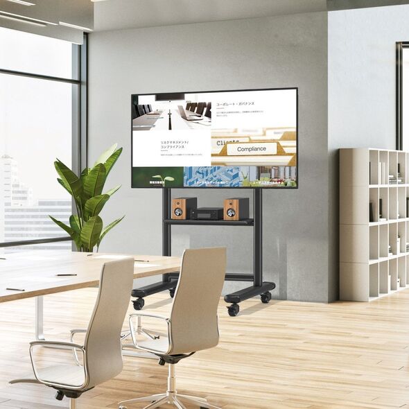 Stojak mobilny TV 60-86” do 68kg regulowany półka AV