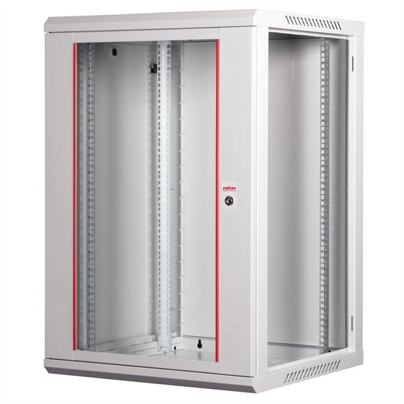 ROLINE 19 Szafa ścienna Basic Plus 18U, 600x600 BxT szara