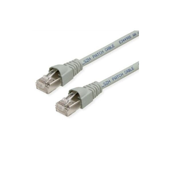 TELEGRTNER RJ45 Patch Cord S/FTP, Cat.6A, LSZH, szary, 5,5 m