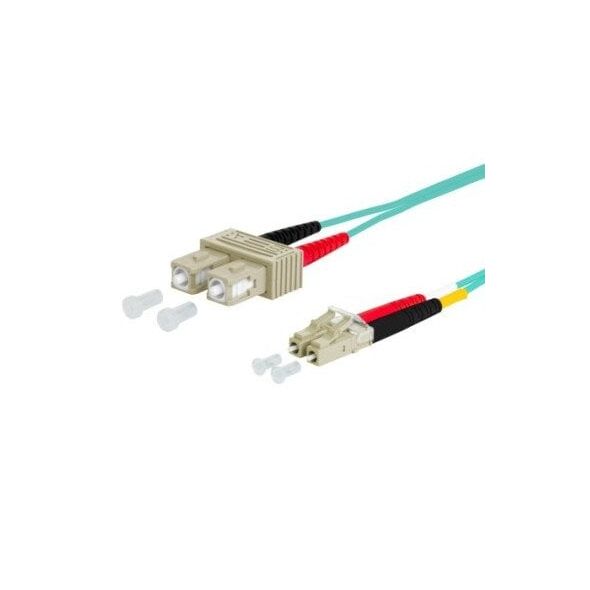 Kabel krosowy METZ CONNECT OpDAT, SC-D/LC-D OM3, 20 m